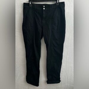 White House Black Market Pret-A-Pedi Pants Size 8 Black Cropped Ankle Mid-Rise